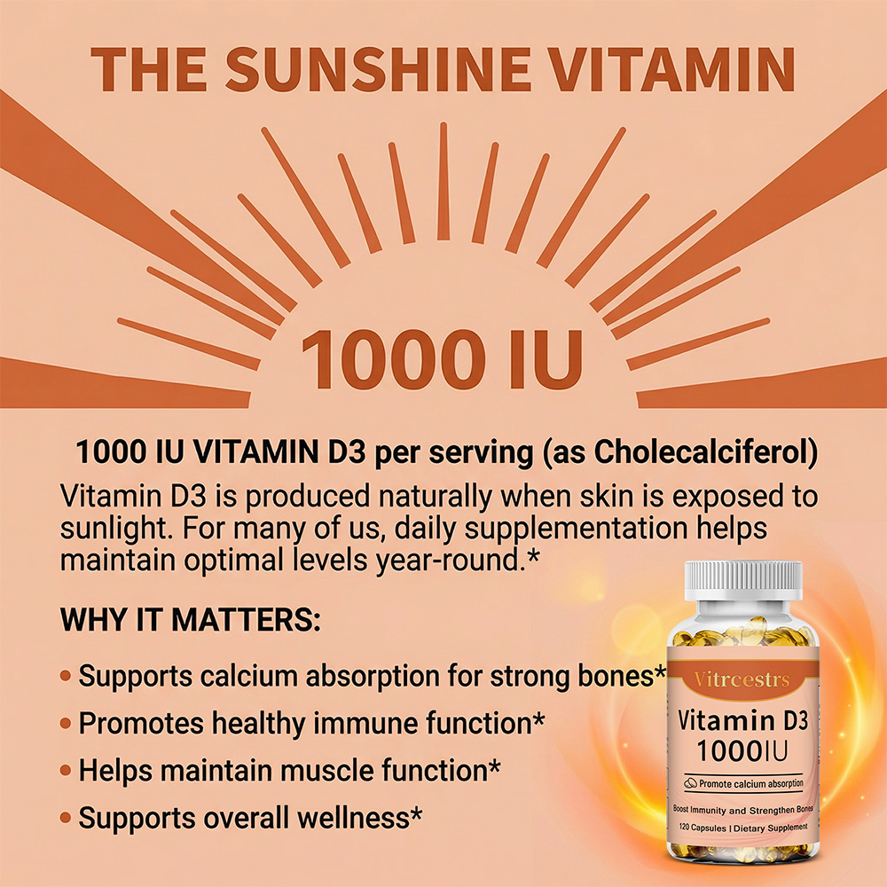 Capsule di vitamina D3 1000 UI - Health Wellness & Nutrition Center Llc recensione e prezzo