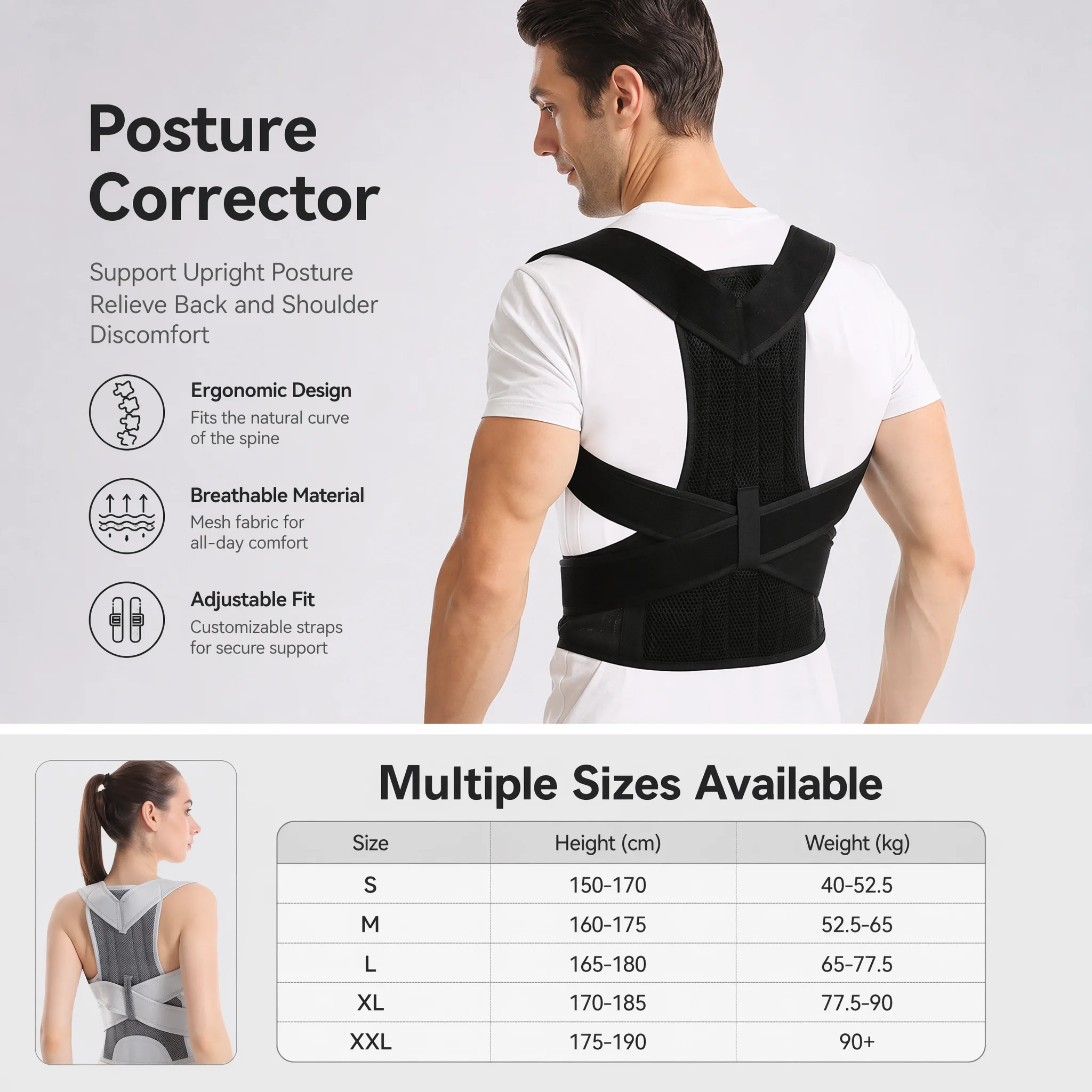 Nuovo Design Correttore Postur - Posture Corrector Back Brace recensione e prezzo